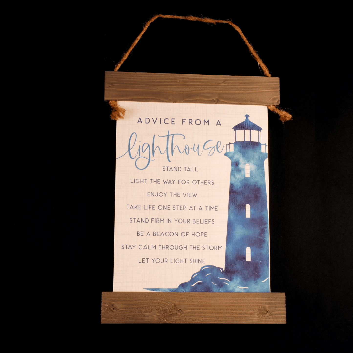Advice from a Lighthouse Sign