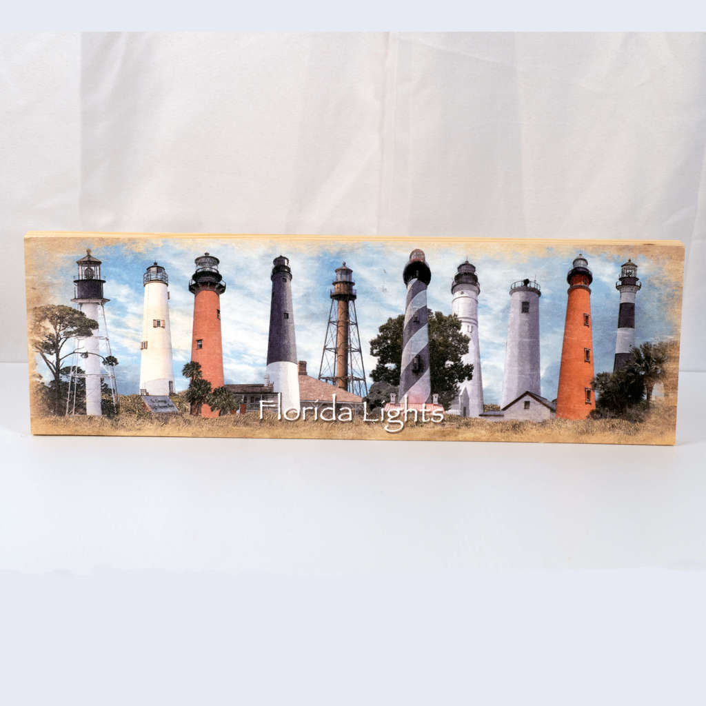 Florida Lights Wooden Sign