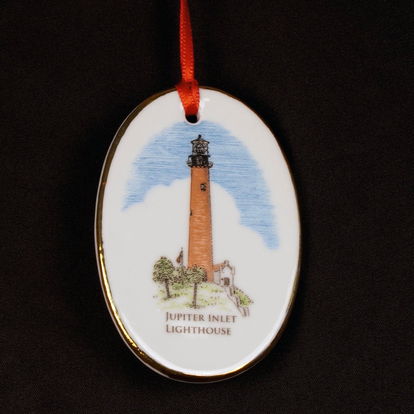 White Oval Ornament
