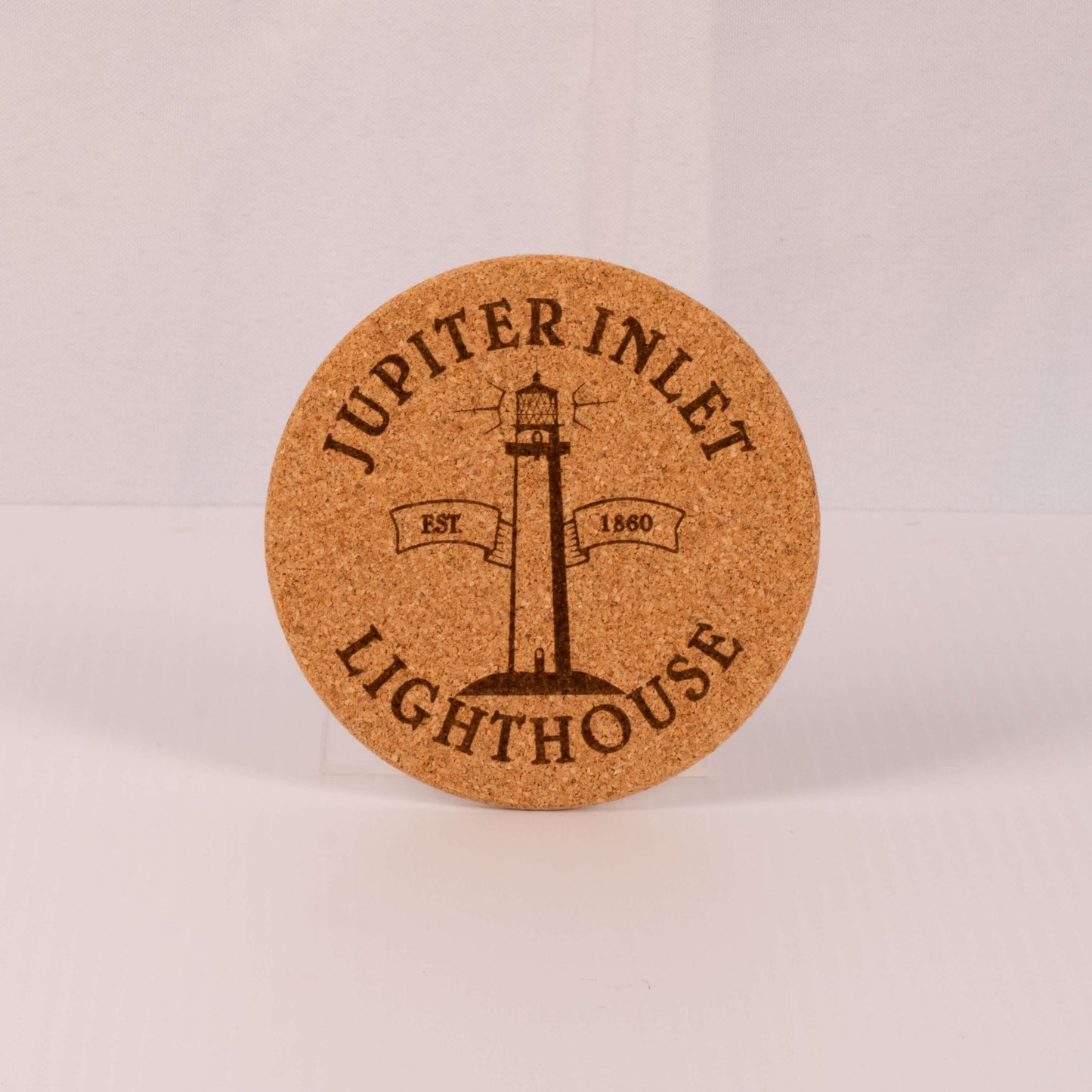 Jupiter Lighthouse Cork Coaster