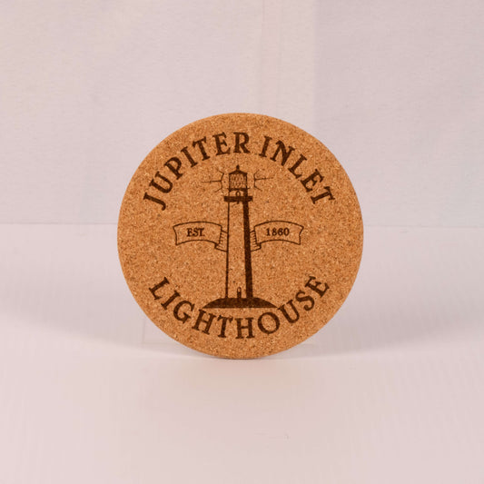 Jupiter Lighthouse Cork Coaster