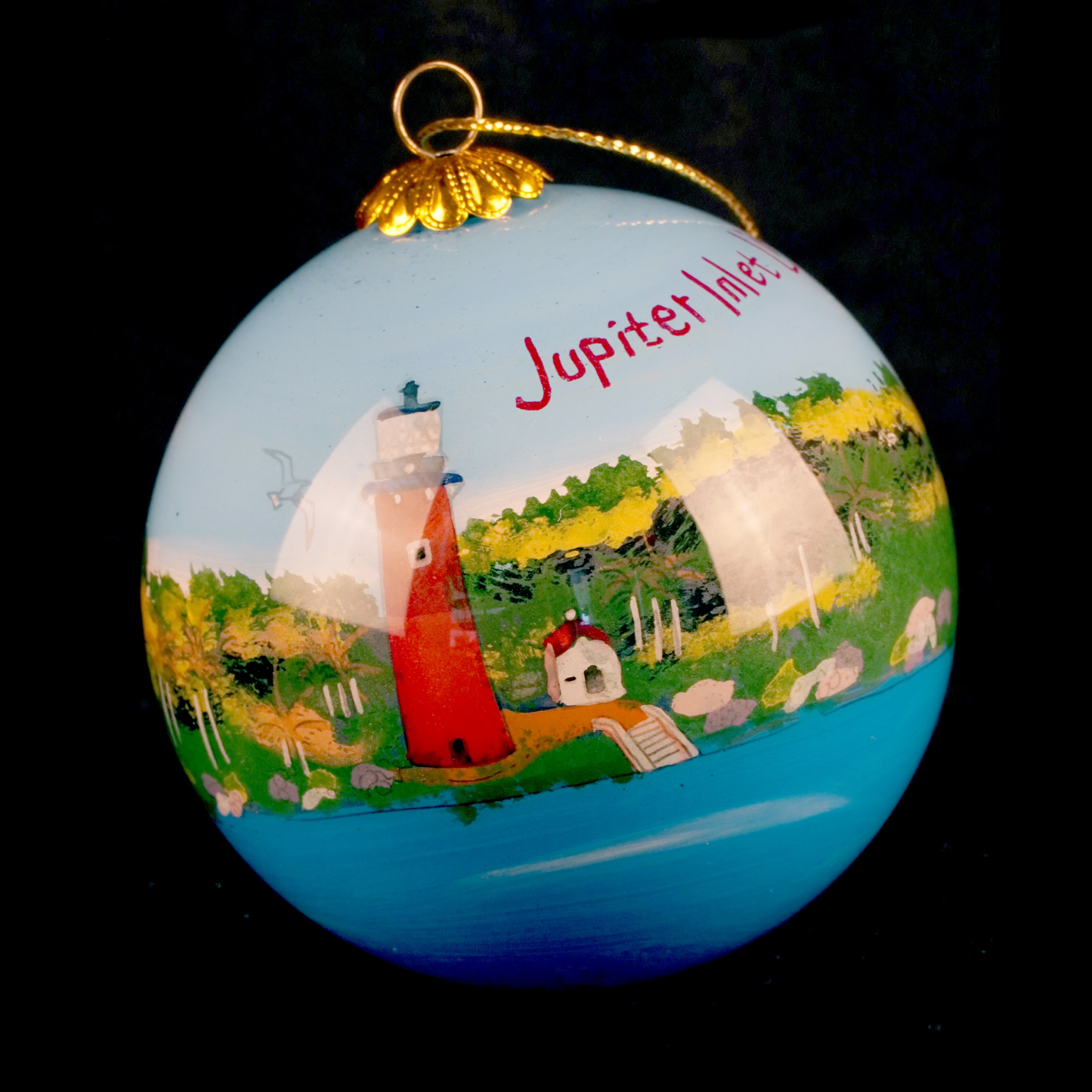 Jupiter Lighthouse Bulb Ornament