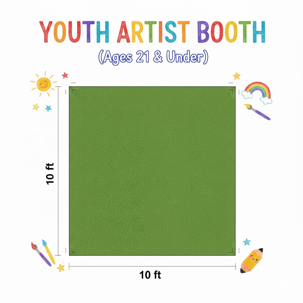 River to Reef Art Festival - 10x10 Youth Artist Booth Space (Under 21 Only)